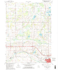 Northwest Albion 1980 topographic map thumbnail