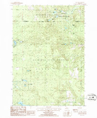 Oak Lake 1986 topographic map thumbnail