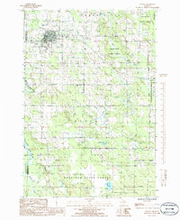 Onaway 1986 topographic map thumbnail
