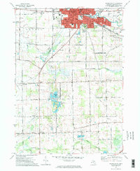 Owosso South 1972 topographic map thumbnail