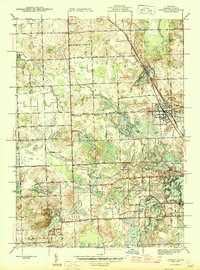 Oxford 1945 topographic map thumbnail