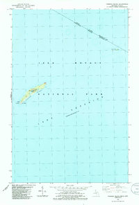 Passage Island 1985 topographic map thumbnail