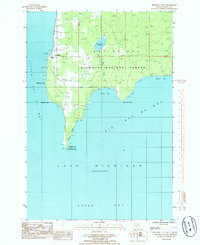 Peninsula Point 1985 topographic map thumbnail