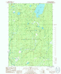 Perch Lake 1985 topographic map thumbnail