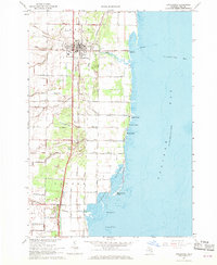 Pinconning 1967 topographic map thumbnail