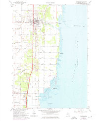 Pinconning 1967 topographic map thumbnail