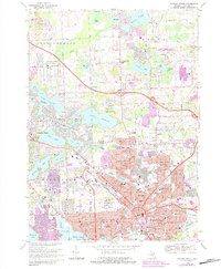 Pontiac North 1968 topographic map preview