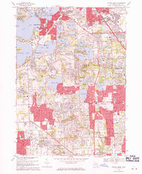 Pontiac South 1968 topographic map thumbnail