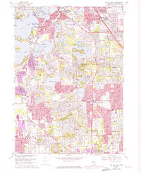Pontiac South 1968 topographic map thumbnail