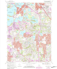 Pontiac South 1968 topographic map thumbnail