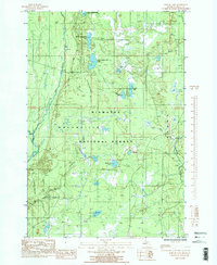 Poplar Lake 1985 topographic map thumbnail