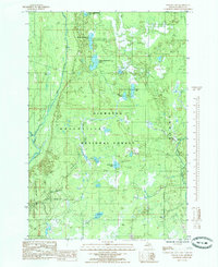 Poplar Lake 1985 topographic map thumbnail