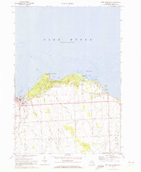 Port Austin East 1970 topographic map thumbnail