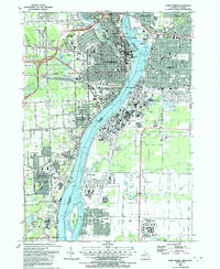 Port Huron 1991 topographic map thumbnail