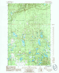 Powell Lake 1985 topographic map thumbnail