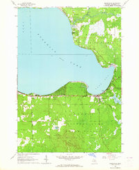 Prudenville 1963 topographic map thumbnail