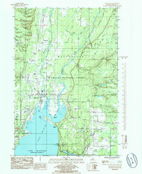 Rapid River 1985 topographic map thumbnail