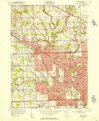 Redford 1952 topographic map thumbnail