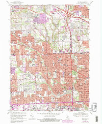 Redford 1968 topographic map thumbnail