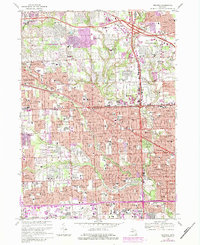 Redford 1968 topographic map thumbnail