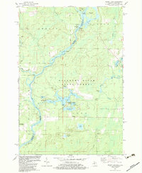 Resort Lake 1982 topographic map thumbnail