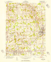 Rochester 1952 topographic map thumbnail