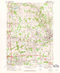Rochester 1968 topographic map thumbnail