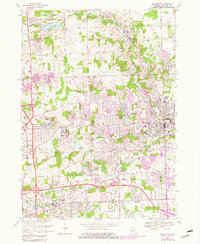 Rochester 1968 topographic map thumbnail