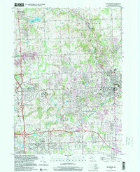 Rochester 1997 topographic map thumbnail