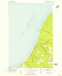 Rockhouse Point 1954 topographic map thumbnail