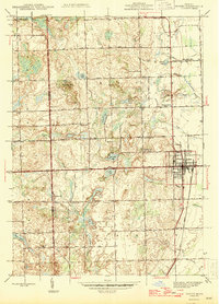 Romeo 1945 topographic map thumbnail