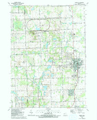 Romeo 1991 topographic map thumbnail