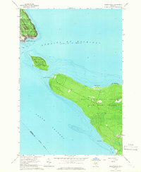 Round Island 1964 topographic map thumbnail