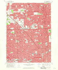Royal Oak 1968 topographic map thumbnail