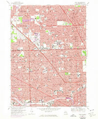 Royal Oak 1968 topographic map thumbnail