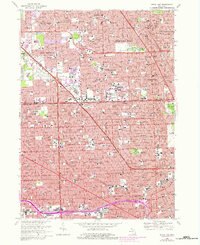 Royal Oak 1968 topographic map thumbnail