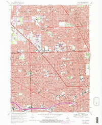 Royal Oak 1968 topographic map thumbnail