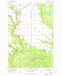 Rudyard 1953 topographic map thumbnail
