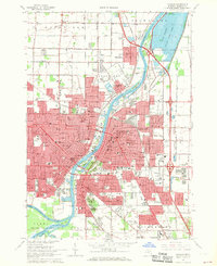 Saginaw 1967 topographic map thumbnail