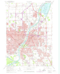 Saginaw 1967 topographic map thumbnail