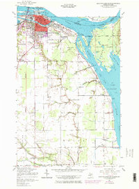 Sault Ste. Marie South 1951 topographic map thumbnail
