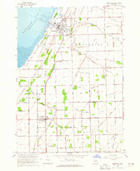 Sebewaing 1963 topographic map thumbnail
