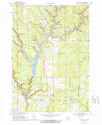 Secord Lake 1969 topographic map thumbnail
