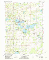 Sister Lakes 1981 topographic map thumbnail