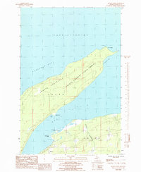 Skanee North 1984 topographic map thumbnail