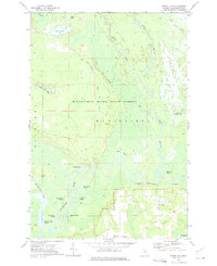 Smith Lake 1972 topographic map thumbnail