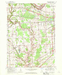Smiths Creek 1968 topographic map thumbnail