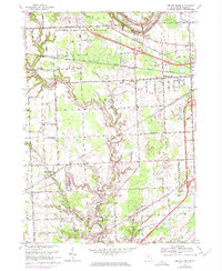 Smiths Creek 1968 topographic map thumbnail