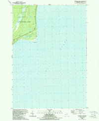Spencer Lake 1989 topographic map thumbnail