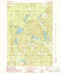 Starvation Lake 1985 topographic map thumbnail